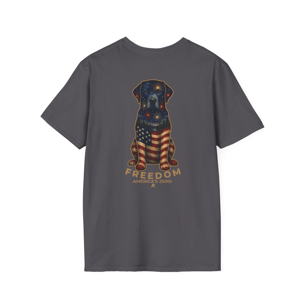 Labrador Retriever -Face of Freedom T-Shirt | Back Print