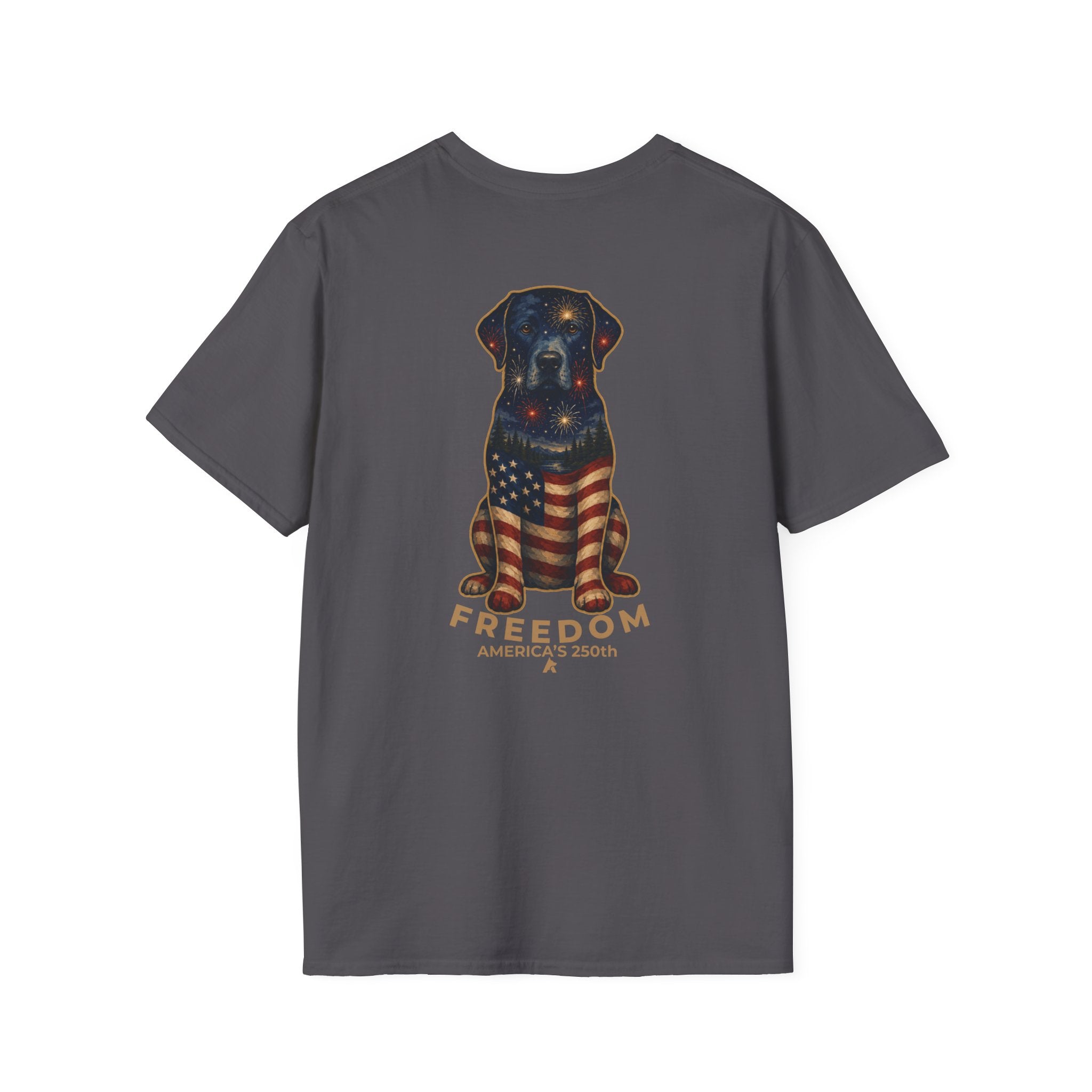 Labrador Retriever -Face of Freedom T-Shirt | Back Print