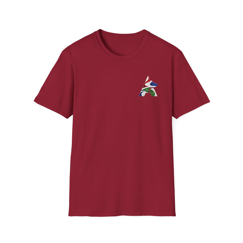 Labrador Retriever-Go USA! Soccer T-Shirt | Chest + Back