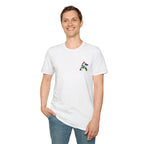Labrador Retriever-Go USA! Soccer T-Shirt | Chest + Back