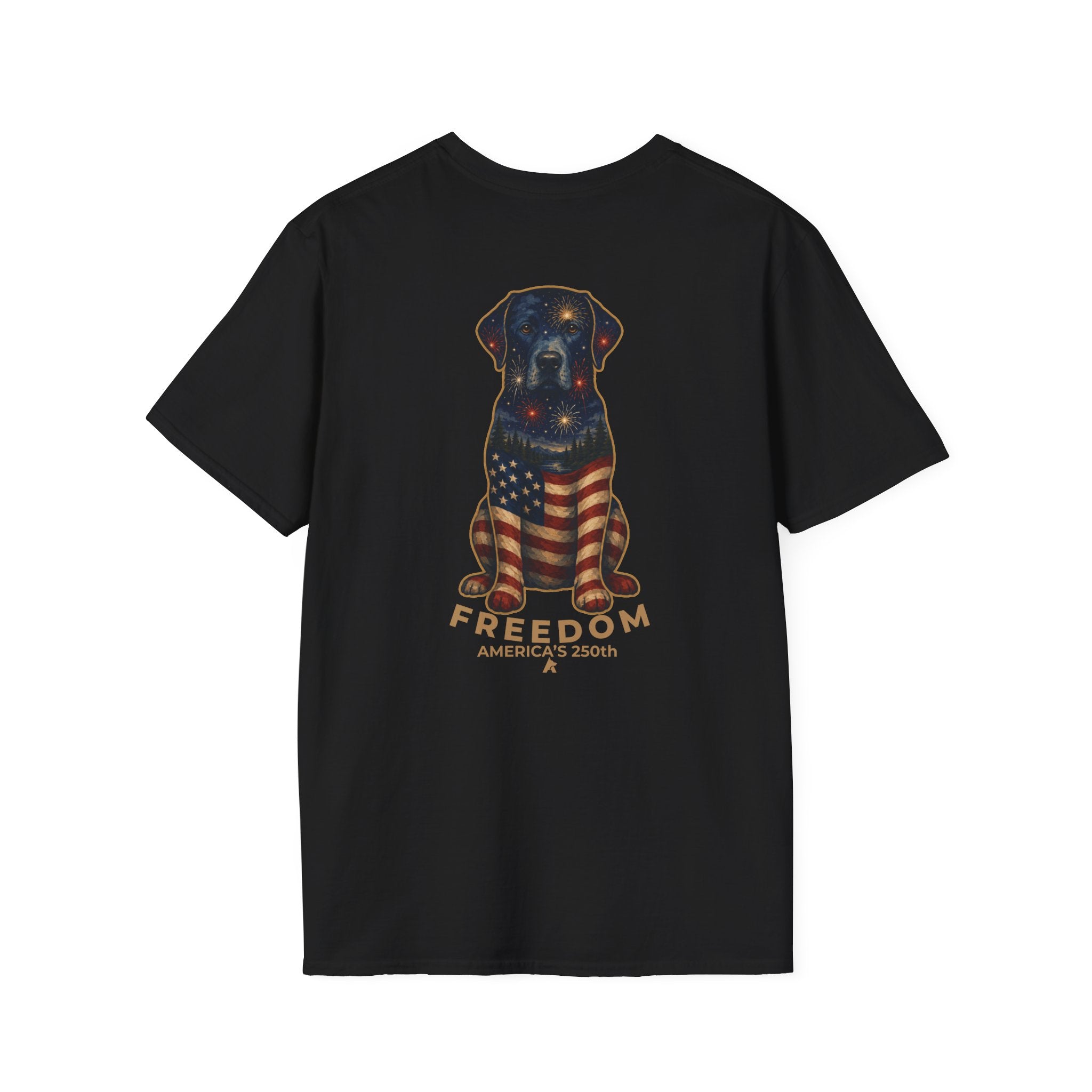 Labrador Retriever -Face of Freedom T-Shirt | Back Print
