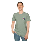 Labrador Retriever-Go USA! Soccer T-Shirt | Chest + Back