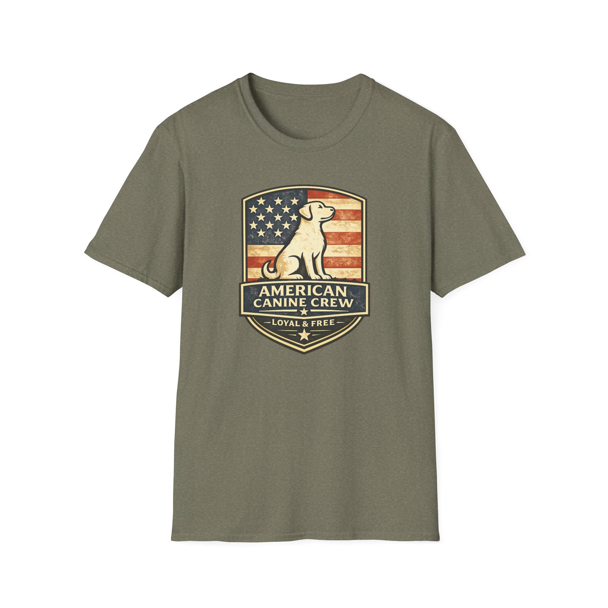 American Canine Crew Proud Flag T-Shirt