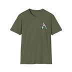 Labrador Retriever-Go USA! Soccer T-Shirt | Chest + Back