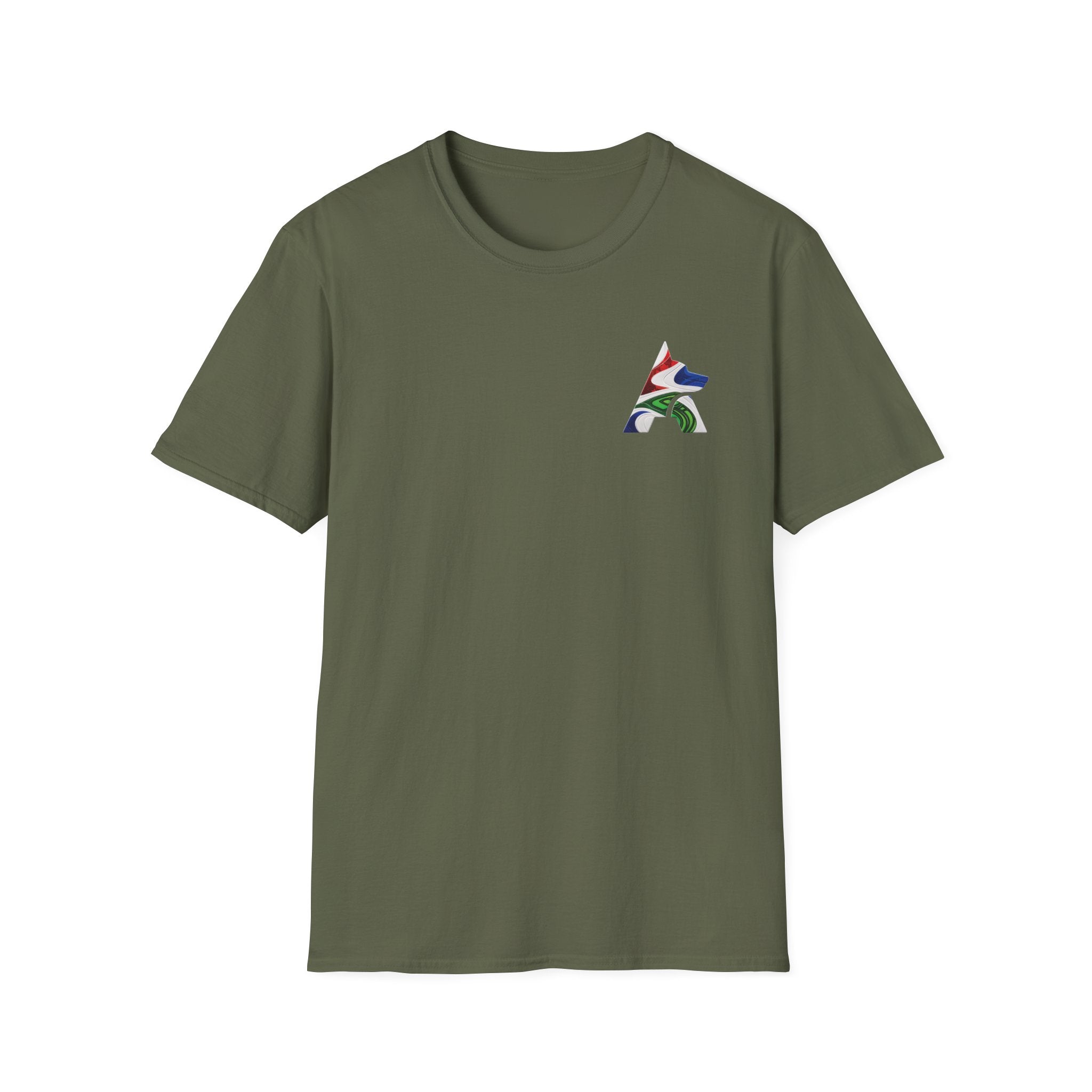 Labrador Retriever-Go USA! Soccer T-Shirt | Chest + Back