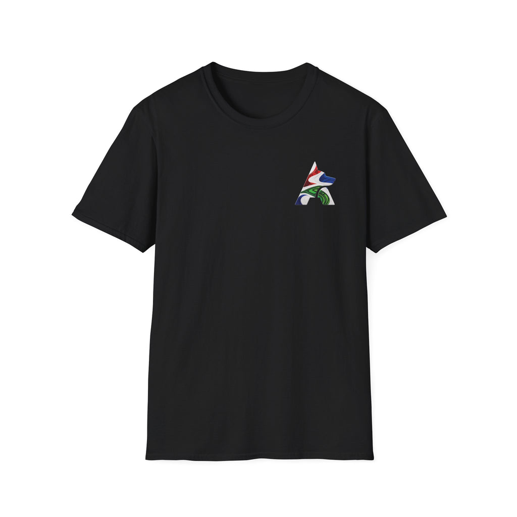 Labrador Retriever-Go USA! Soccer T-Shirt | Chest + Back