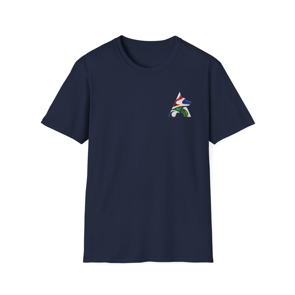 Labrador Retriever-Go USA! Soccer T-Shirt | Chest + Back