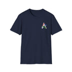 Labrador Retriever-Go USA! Soccer T-Shirt | Chest + Back
