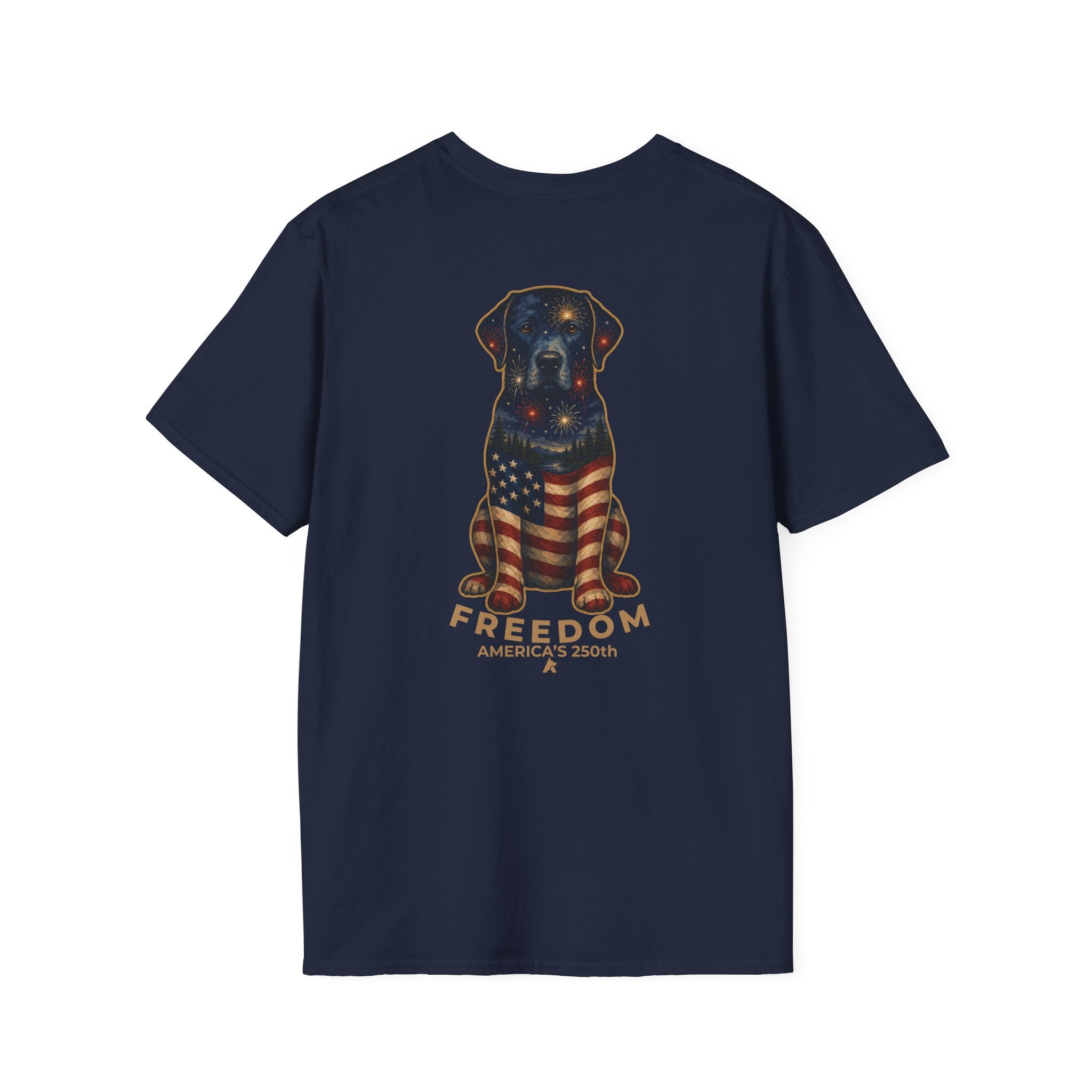 Labrador Retriever -Face of Freedom T-Shirt | Back Print