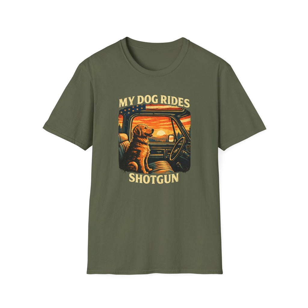 My Dog Rides Shotgun T-Shirt