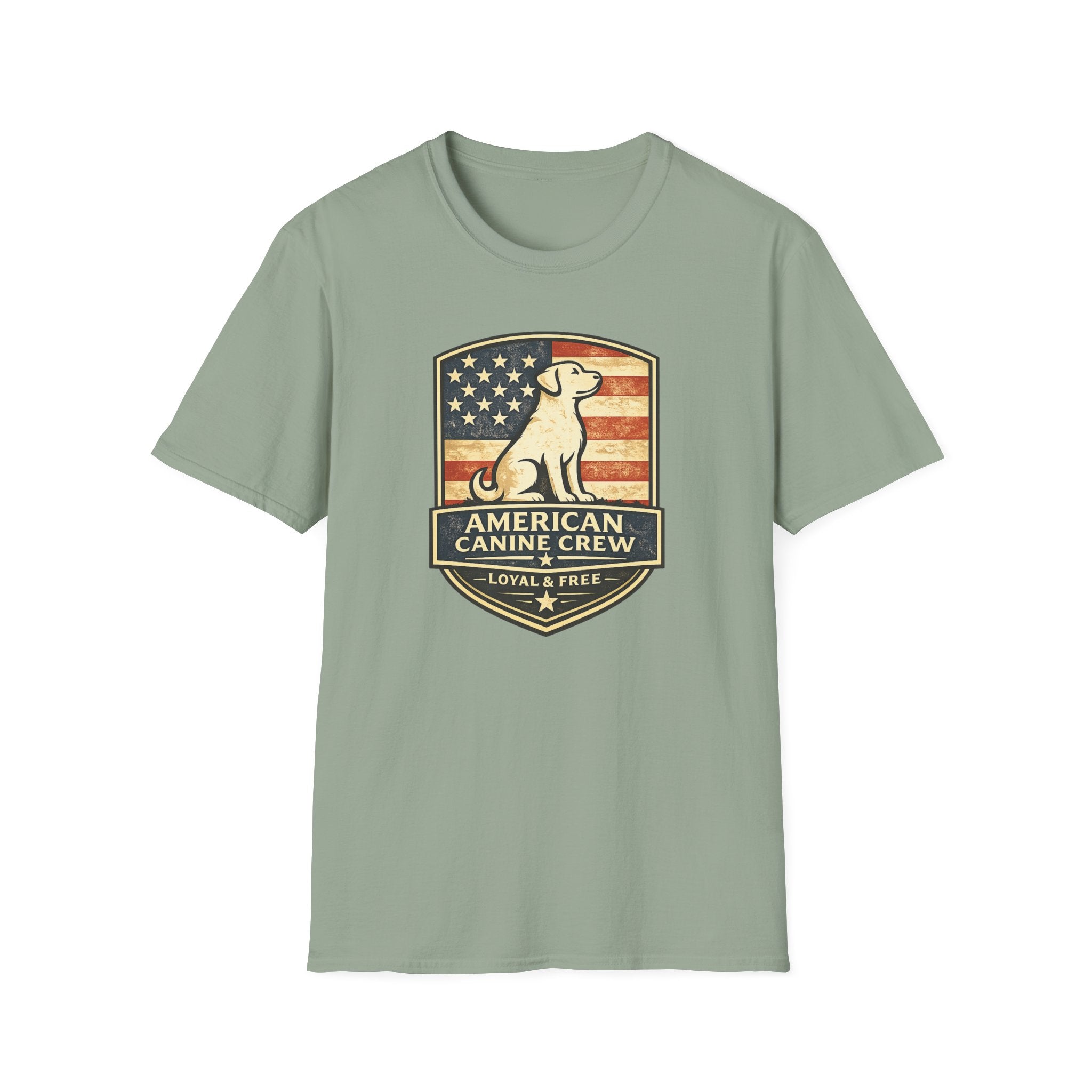 American Canine Crew Proud Flag T-Shirt